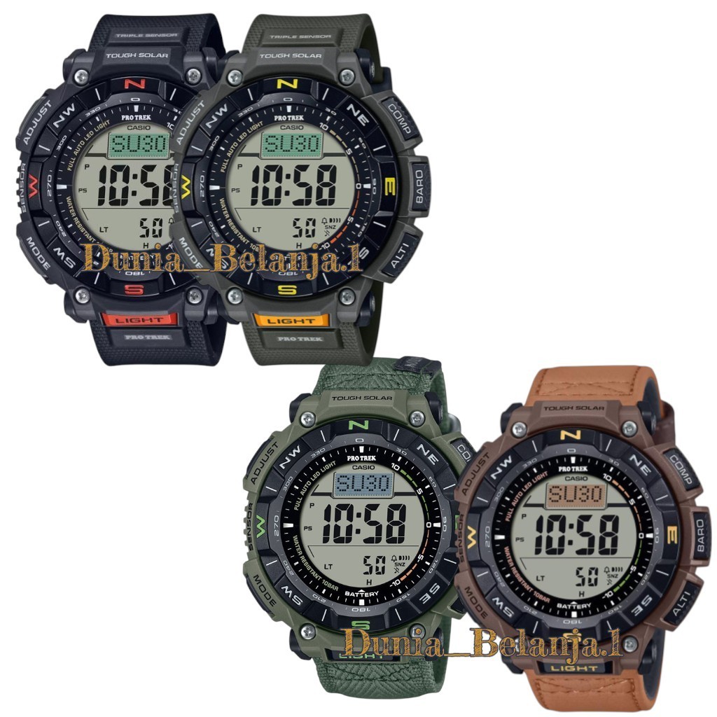 Original 100% Casio PROTREK PRG-340-1DR PRG-340-3DR PRG-340L-5DR PRG-340B-3DR Jam Tangan Pria Digita
