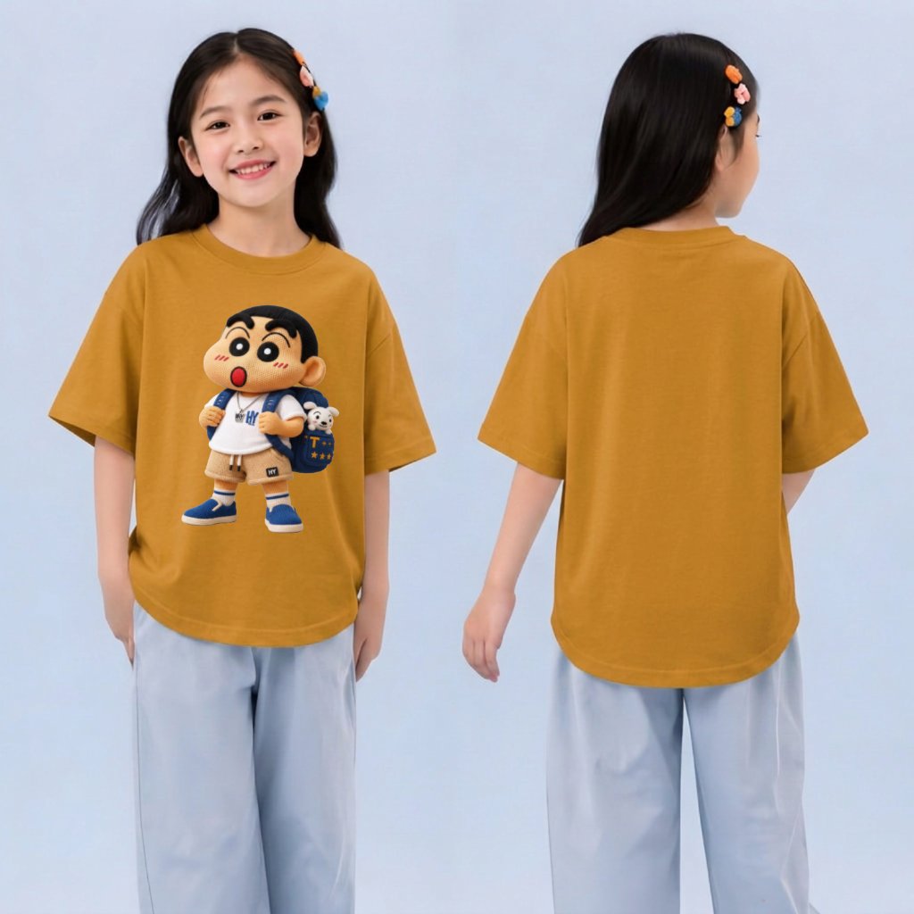 Kaos Oval Oversize Abg Perempuan Sinchan