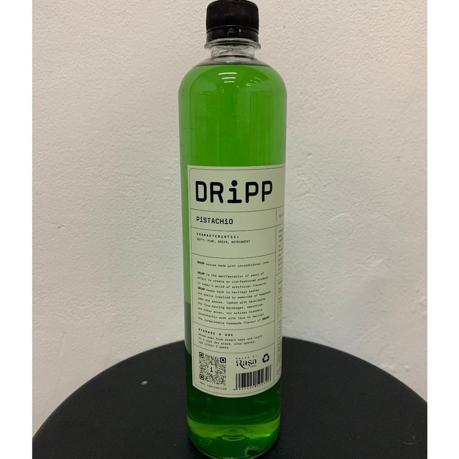DRiPP - Pistachio Syrup 760 Ml - Sirup Premium Cafe Kopi Kekinian / Mocktail