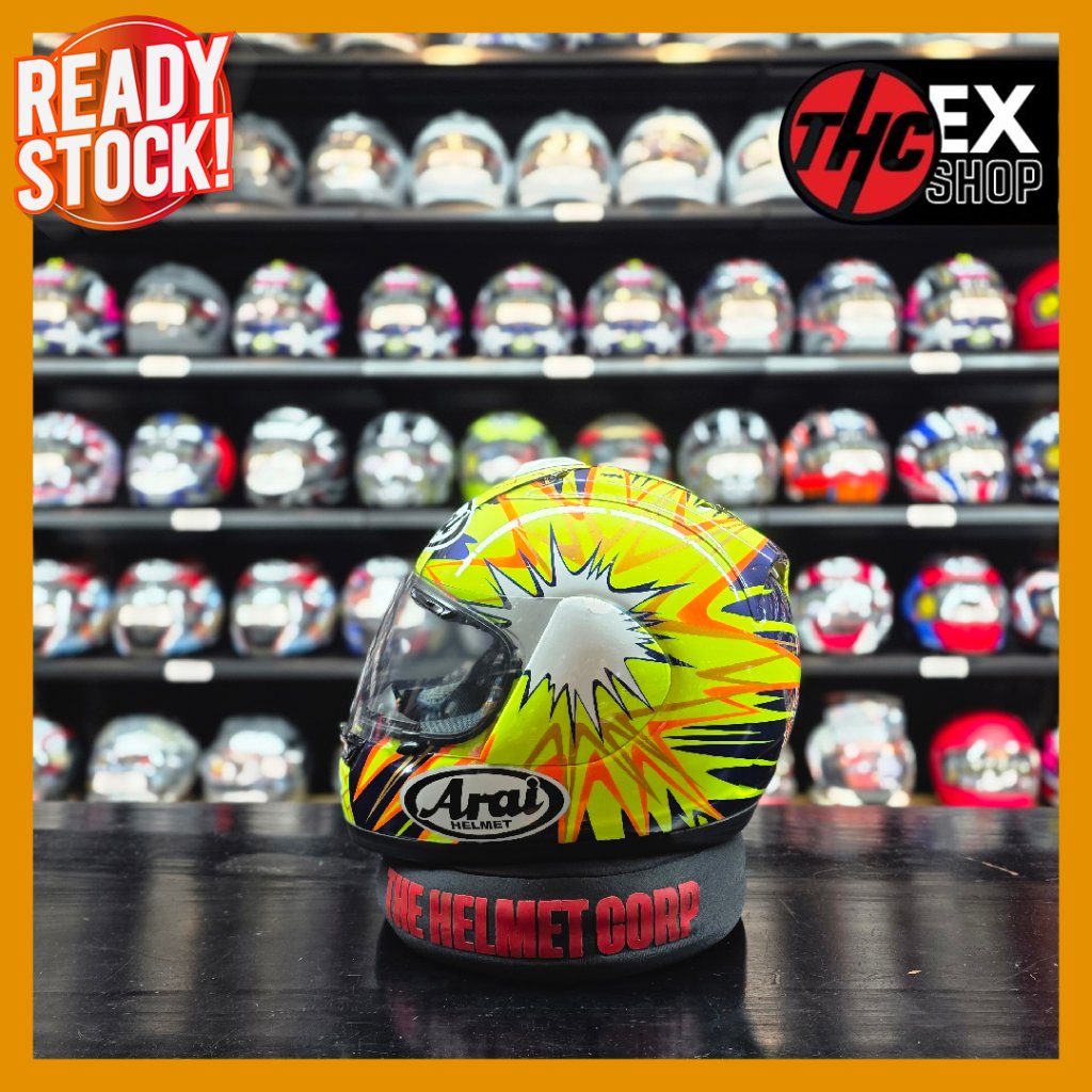 HELM ARAI RR4 REPAINT KABEL ABRAHAM SIZE L FULL FACE HELMET SECOND