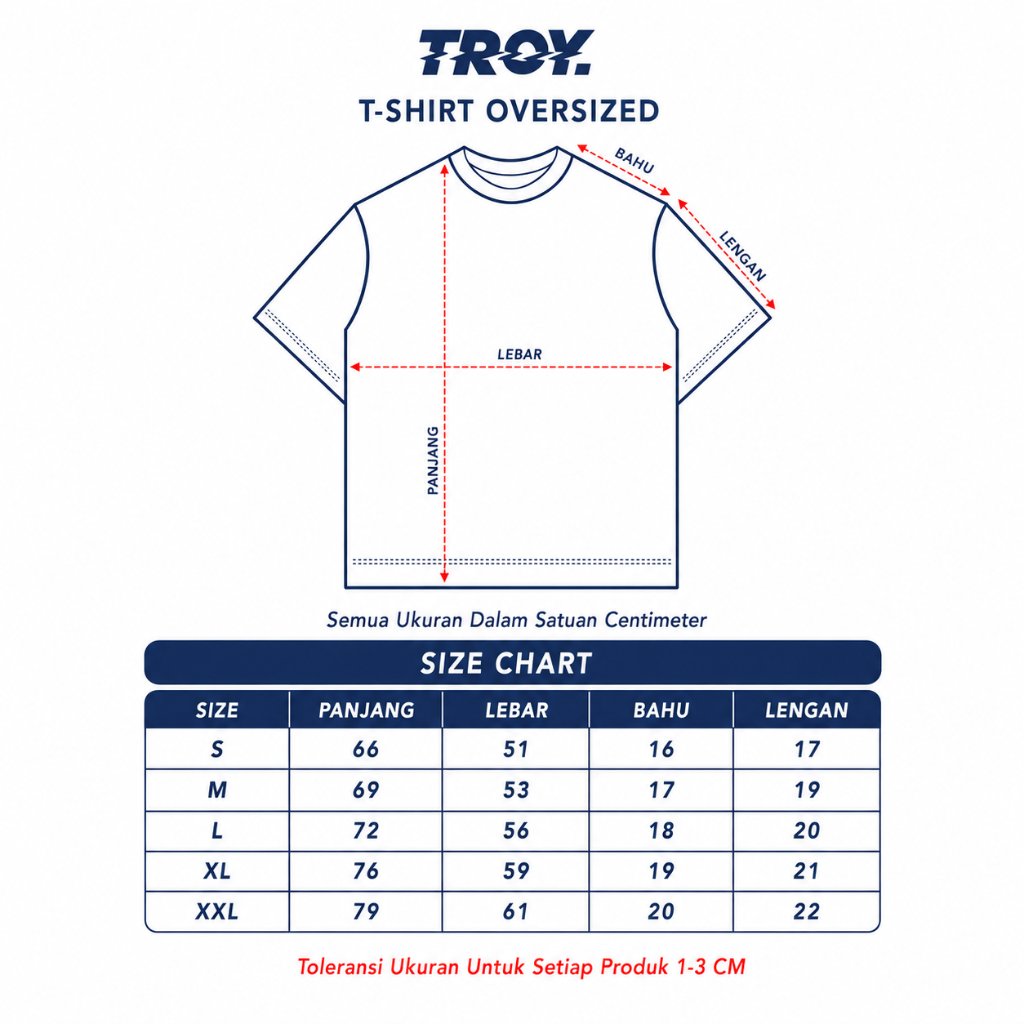 Troy Company Oversized T-Shirt Beige Sumtime - Kaos Oversize Pria Beige OVD 3720