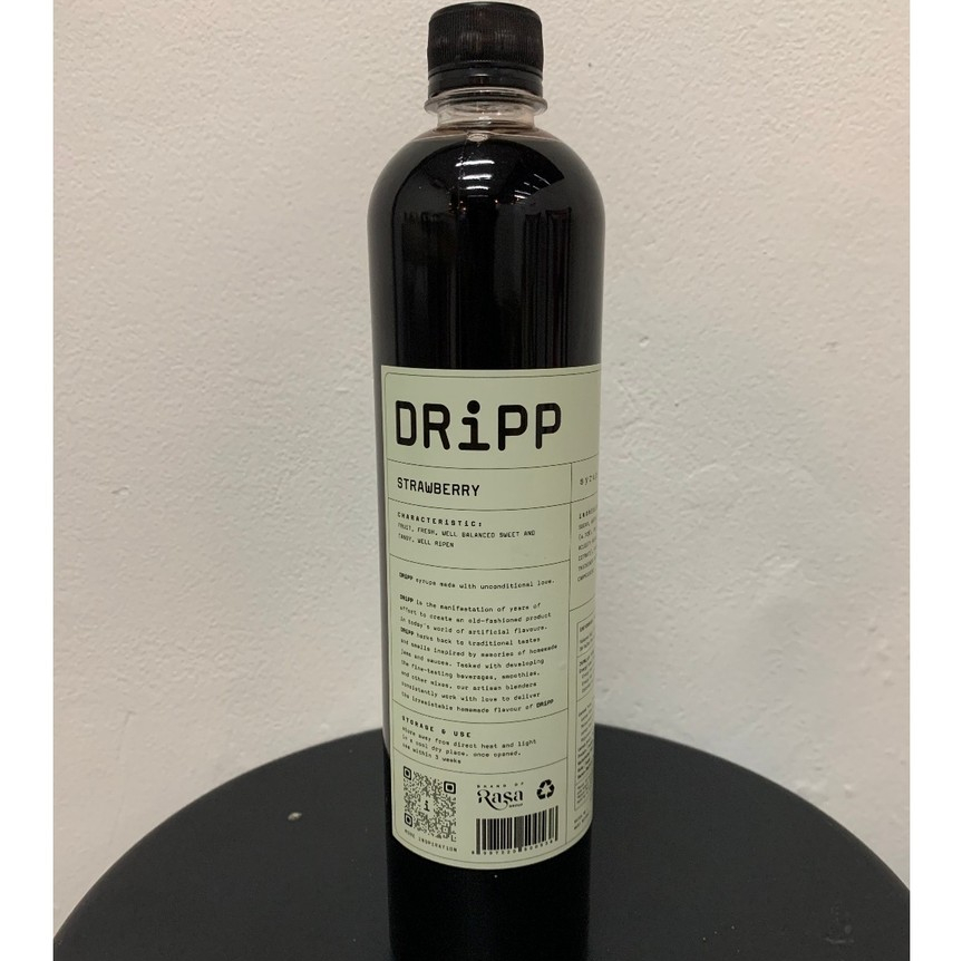 DRiPP - Strawberry Syrup 760 Ml - Sirup Premium Cafe Kopi Kekinian / Mocktail