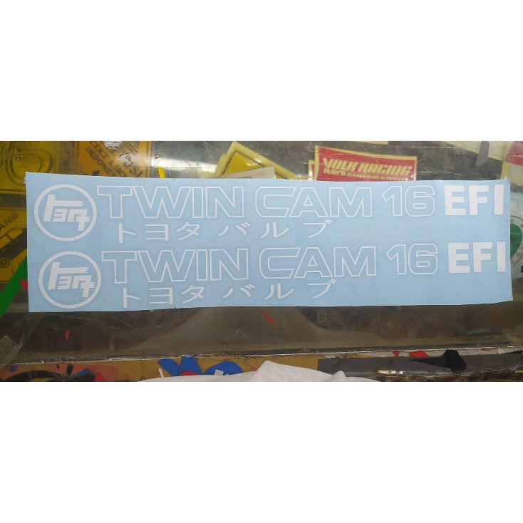 Stiker twincam 16 efi great corolla