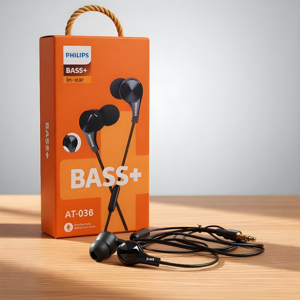 Handsfree Magnetic QP036 Suara Jernih | Earphone Philips QP-036 Super Bass + Mic