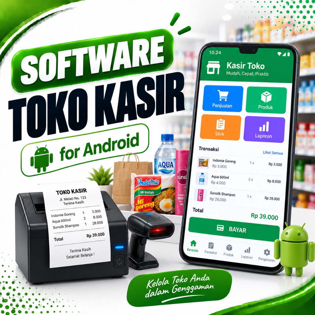 Software Kasir Toko HP Konter Handphone Counter Pulsa Android Aksesoris POS IPOS Inventory Aplikasi 