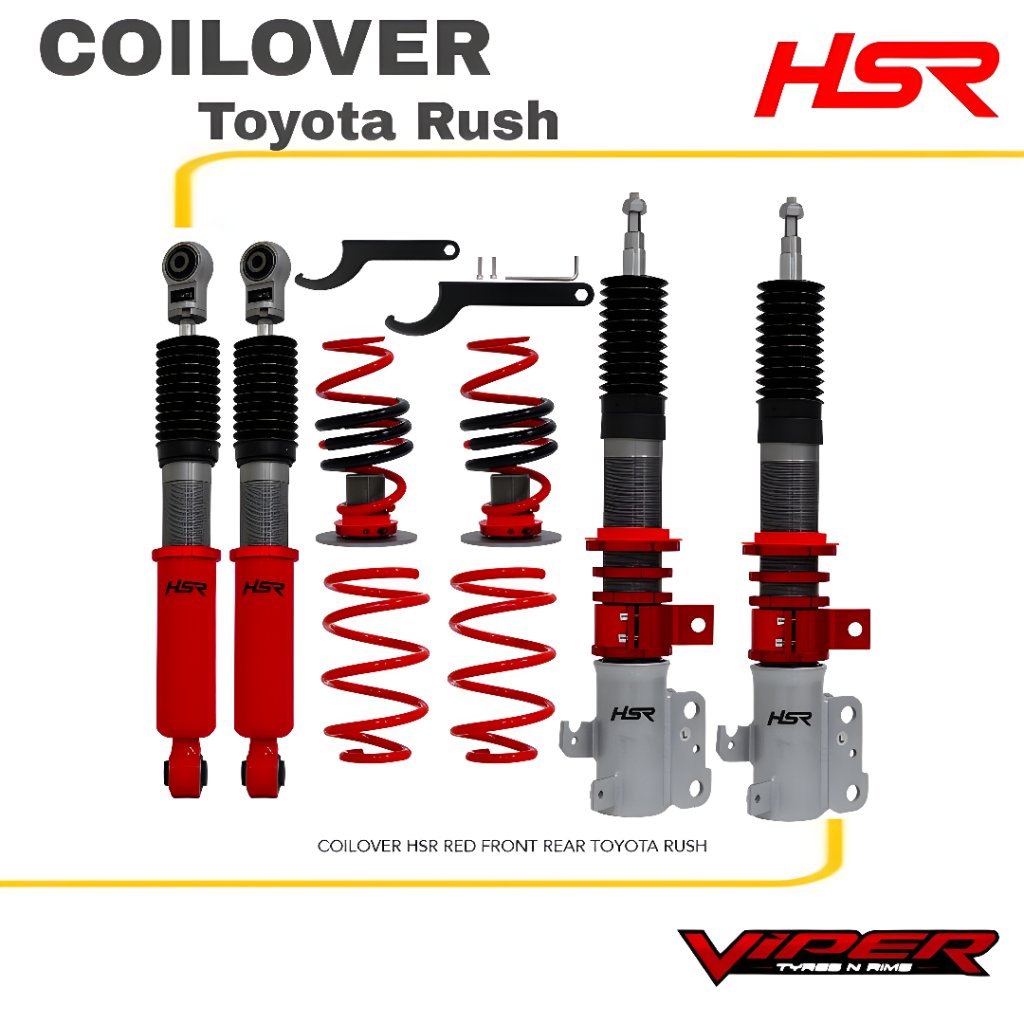 Coilover Suspensi Toyota Rush Coilover Merah Depan Belakang Coilover Hsr Red Front Read