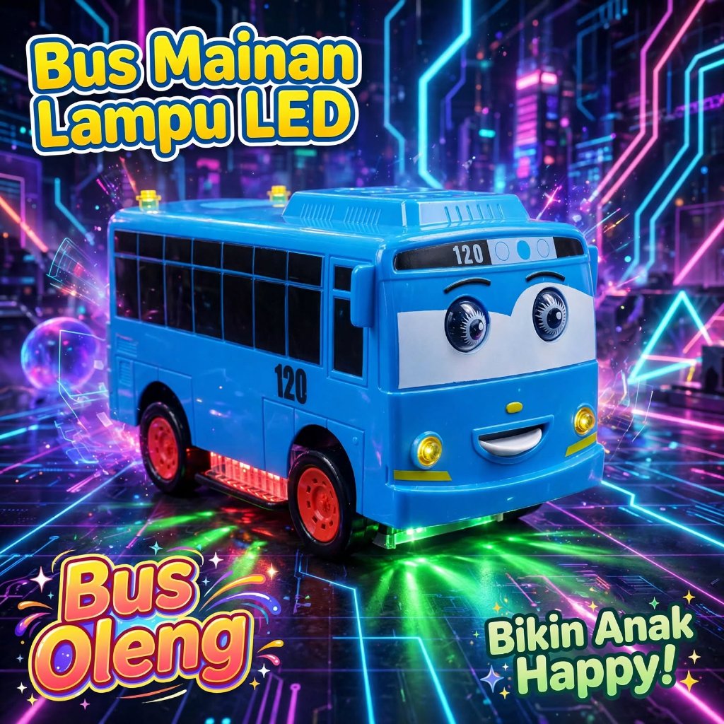 Mainan Anak Bus BO & Mainan Anak Bus Telolet Oleng Anak