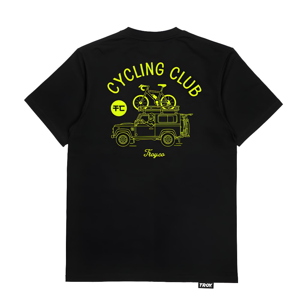 Troy Company T-Shirt Black Cycling Club - Kaos Pria Lengan Pendek Hitam MTD 3722