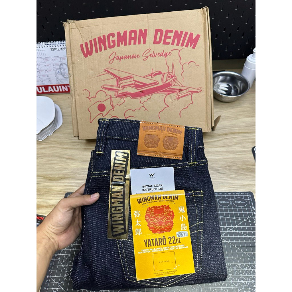 WINGMAN DENIM YATARO 22OZ SLIM STRAIGHT SIZE 32