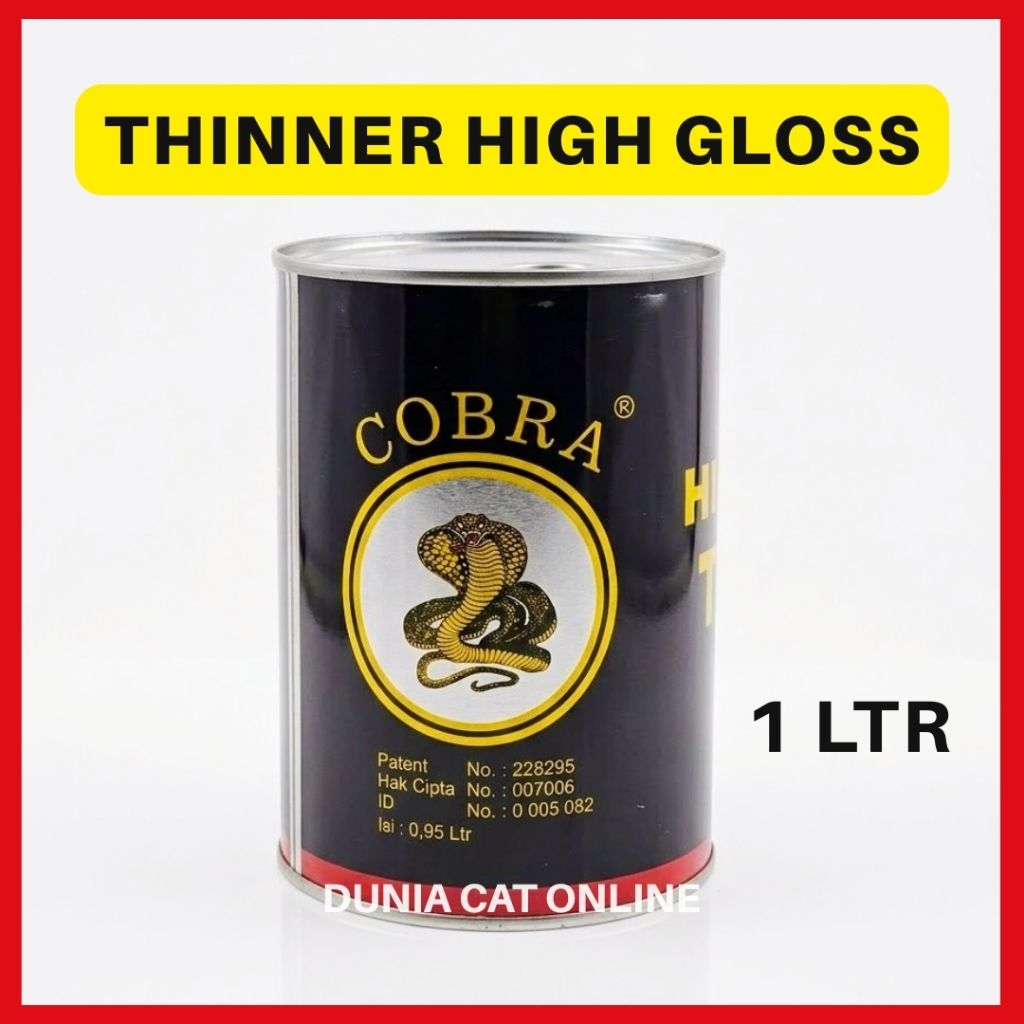 THINNER COBRA HIGH GLOSS 1 LTR /PENGENCER CAT MOBIL THINNER SERBAGUNA
