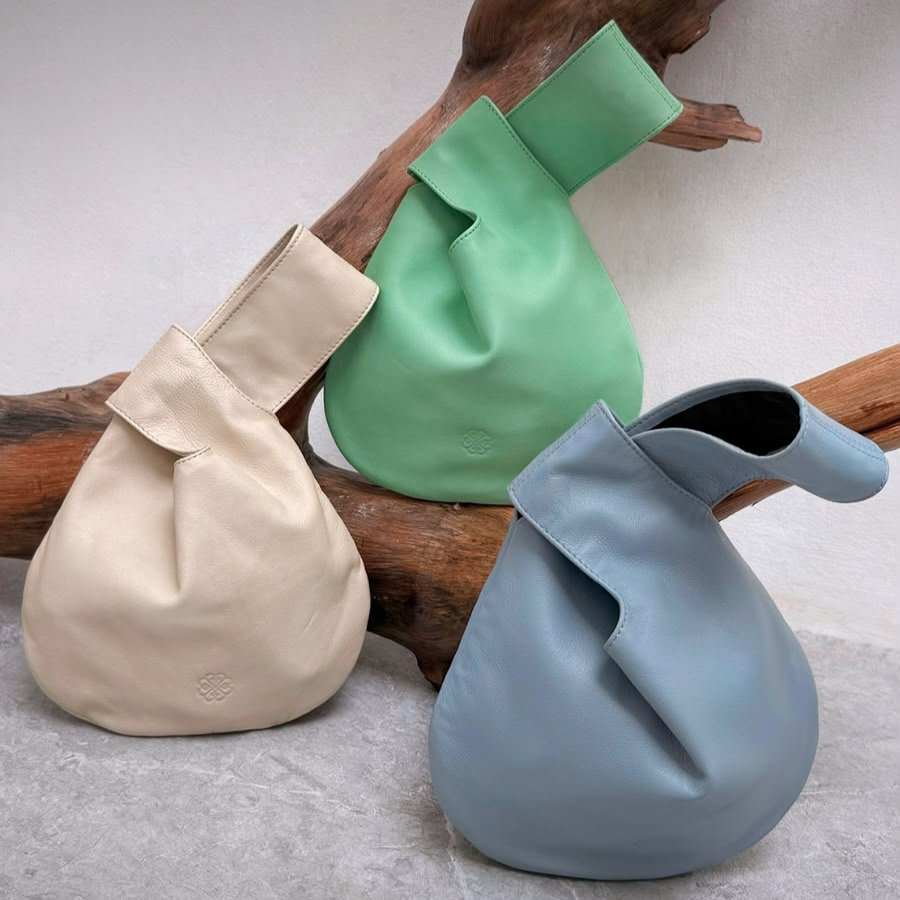 BentangMaya by Biyantie - Dumpling Korean Hand Bag Tas Tangan Korea Tas Mini Simple Tas Kulit Domba