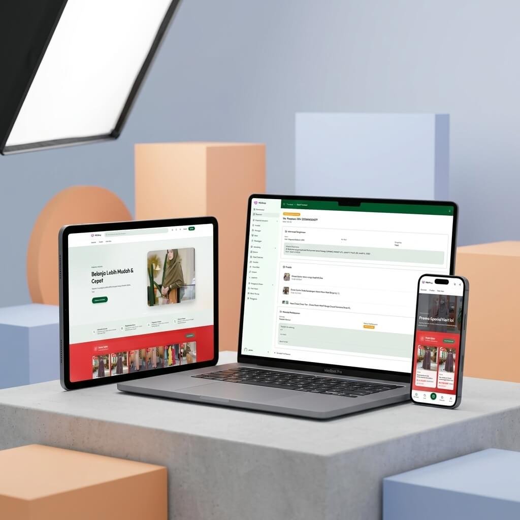 NEXSHOP - Aplikasi Toko Online Siap Pakai - Integrasi RajaOngkir & Midtrans Payments - UMKM Go Digit