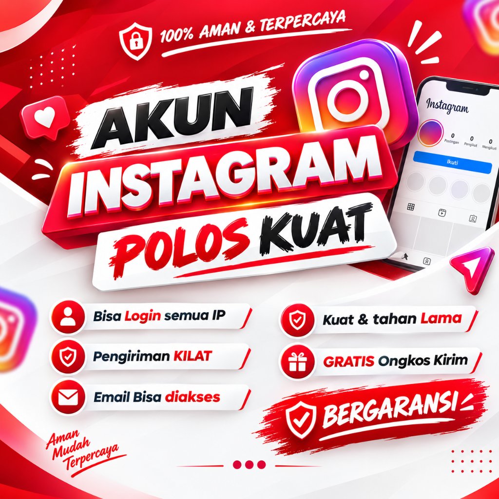 Akun instagram Polos AKTIF Bisa Login Semua Negara Dengan Akses Email Akun kuat Bergaransi