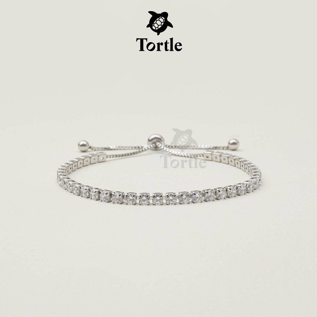TORTLE - Tennis Bracelet Adjustable Serut Titanium Wanita