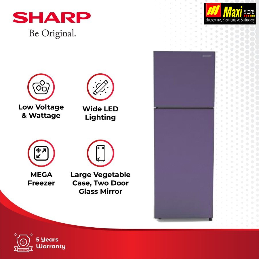 Sharp Kulkas 2 Pintu SJ-326XG - /MS/MR/ CP  -Maxistore
