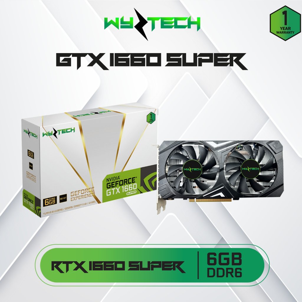VGA CARD / VGA NVIDIA GTX 1660 SUPER / VGA GTX 1660S / VGA WYZTECH GTX 1660 SUPER 6GB DDR6 192BIT