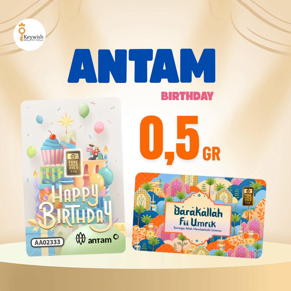 Logam Mulia ANTAM BIRTHDAY 0.5 gr