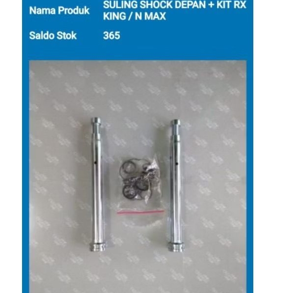 suling shock depan + klip + per RX king ,nmax
