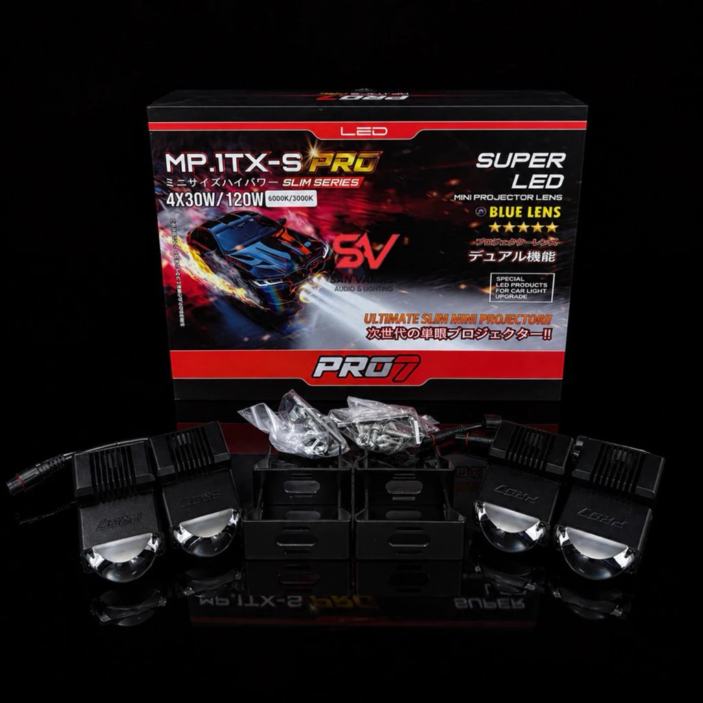 MINI PROJIE MP.1TX-S PRO 4x30W/120W | MINI PROJIE PRO7 MP 1TXS PRO 4x30W 20W 6000K/3000K SUPER LED,B