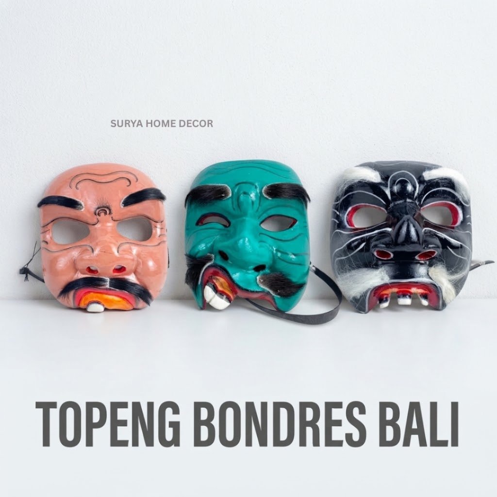 Topeng Bondres - Topeng lawak Bali - Topeng bibir sumbing - Topeng Kayu - Topeng Bali - Topeng Lucu