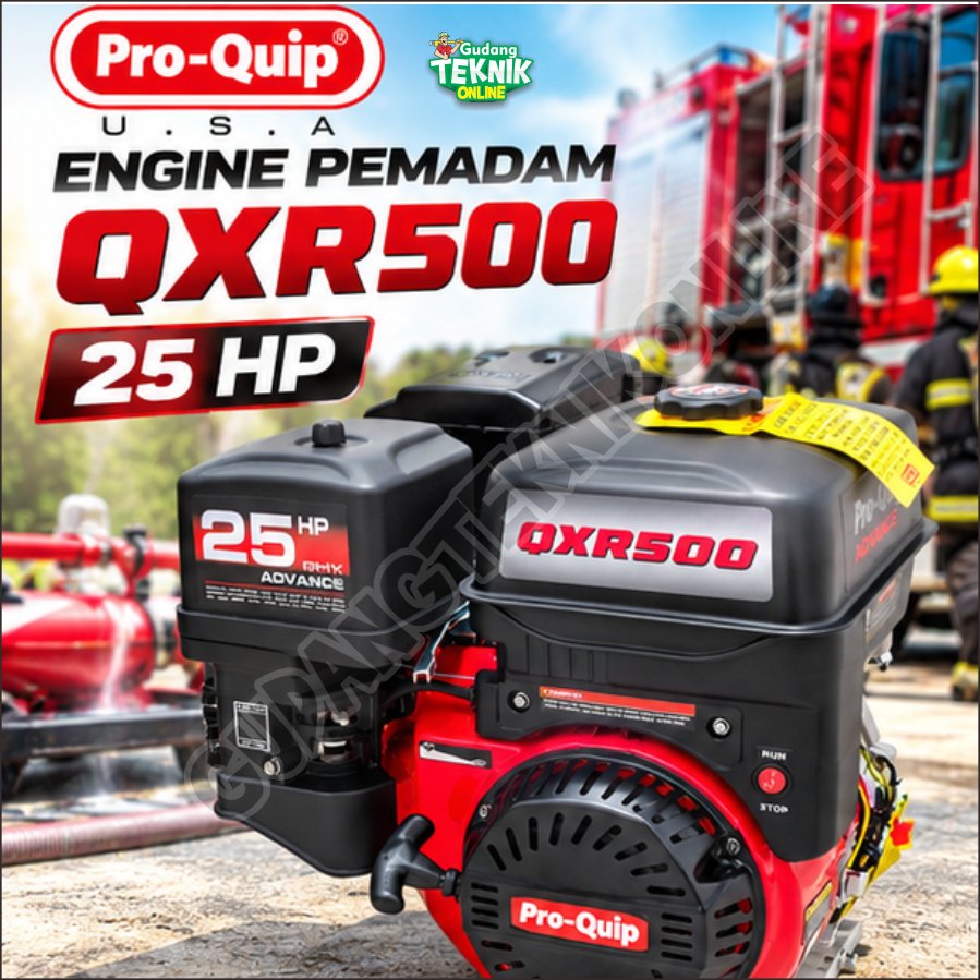 PROQUIP Engine Pemadam 25Hp PROQUIP QXR500 4Tak / Mesin Penggerak Serba Guna Tambang 25Hp / Engine P