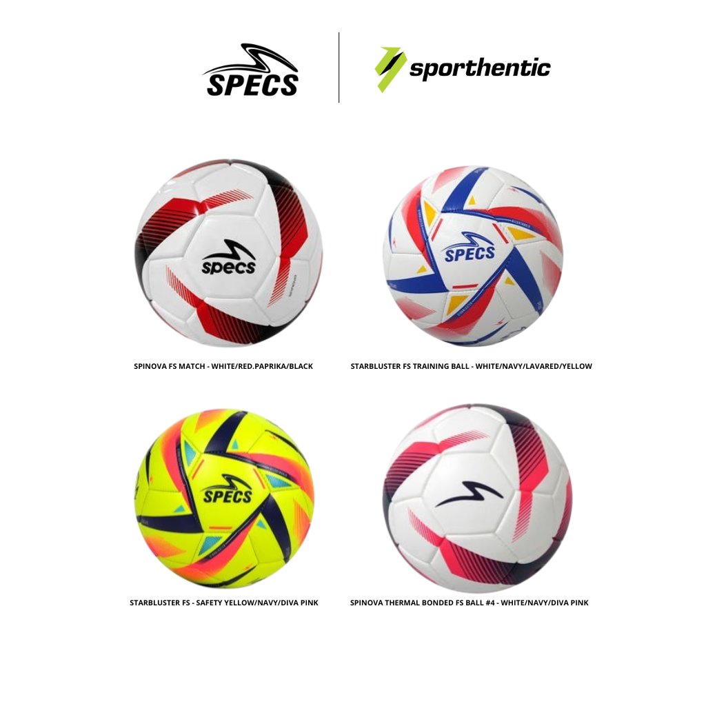 SPECS Bola Futsal SPINOVA THERMAL BONDED FS | STARBLUSTER FS | SPINOVA FS MATCH Size 4 Football Indo