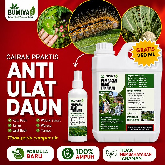 Obat Hama Tanaman Kutu Putih Ulat Semut ( 5 Litter ) Pada Tanaman Hias, Sayur mayur & Buah-buahan