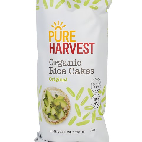 Pure Harvest Organic Rice Cakes Import 150gr Varian Original / Sesames