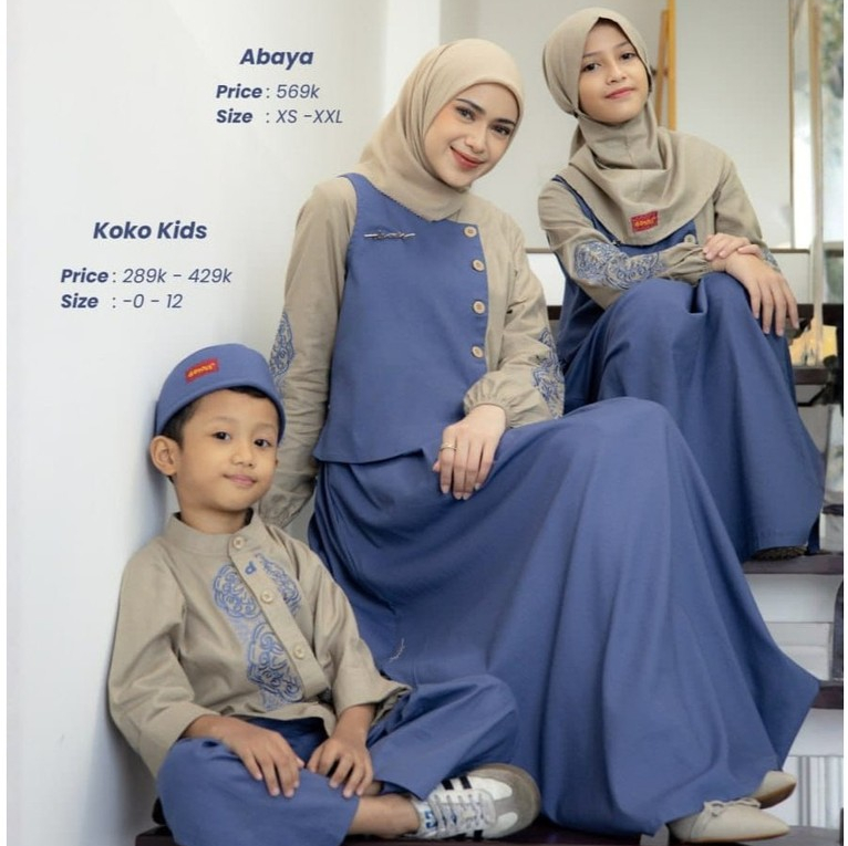 DANNIS Sarimbit Family D ZIYA Abaya Koko Dewasa Anak Pria wanita