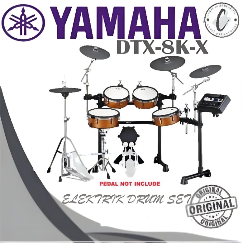 Yamaha DTX8K-X Electronic Drum Set with TCS Heads DTX-8K Yamaha DTX8KX
