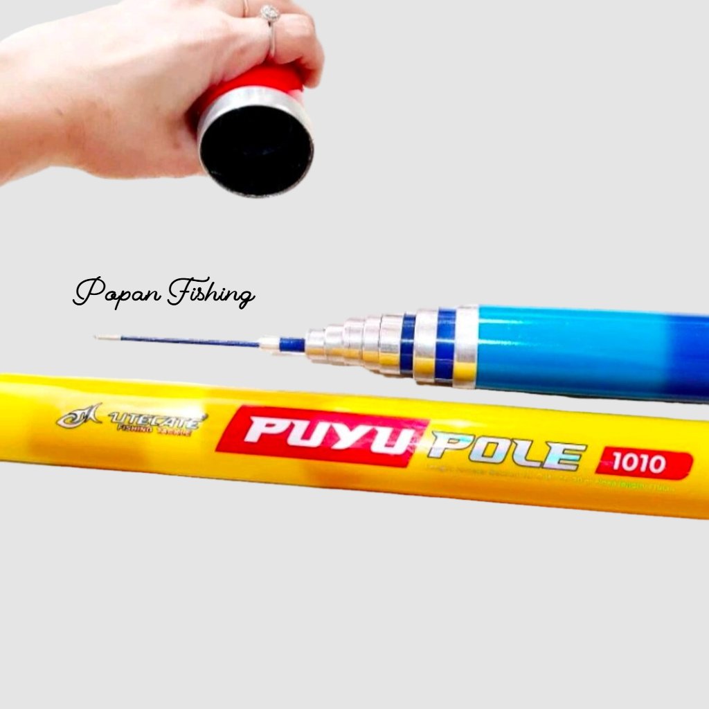 Puyu Pole Tegek Bendera Utecate Joran Pancing 5 6 7 8 10 12 meter