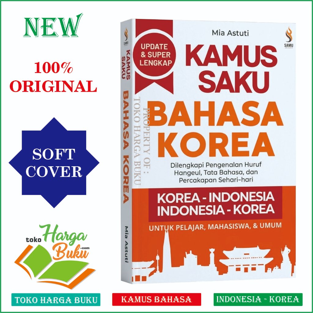 Kamus Saku Bahasa Korea - Indonesia Dilengkapi Huruf Hangeul Tata Bahasa & Percakapan Sehari Untuk Pelajar Mahasiswa dan Umum Ranah Buku