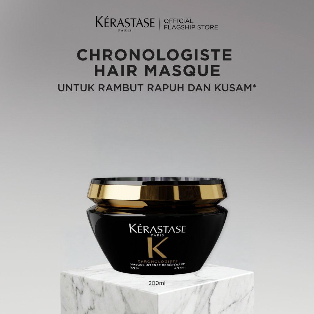 Kerastase Masque Chronologiste 200ml Anti Aging Hair Mask - Masker untuk Kulit Kepala Kaku dan Rambu