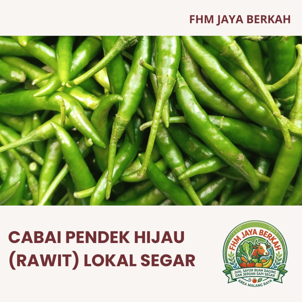 Ready cabai hijau rawit kecil lokal segar