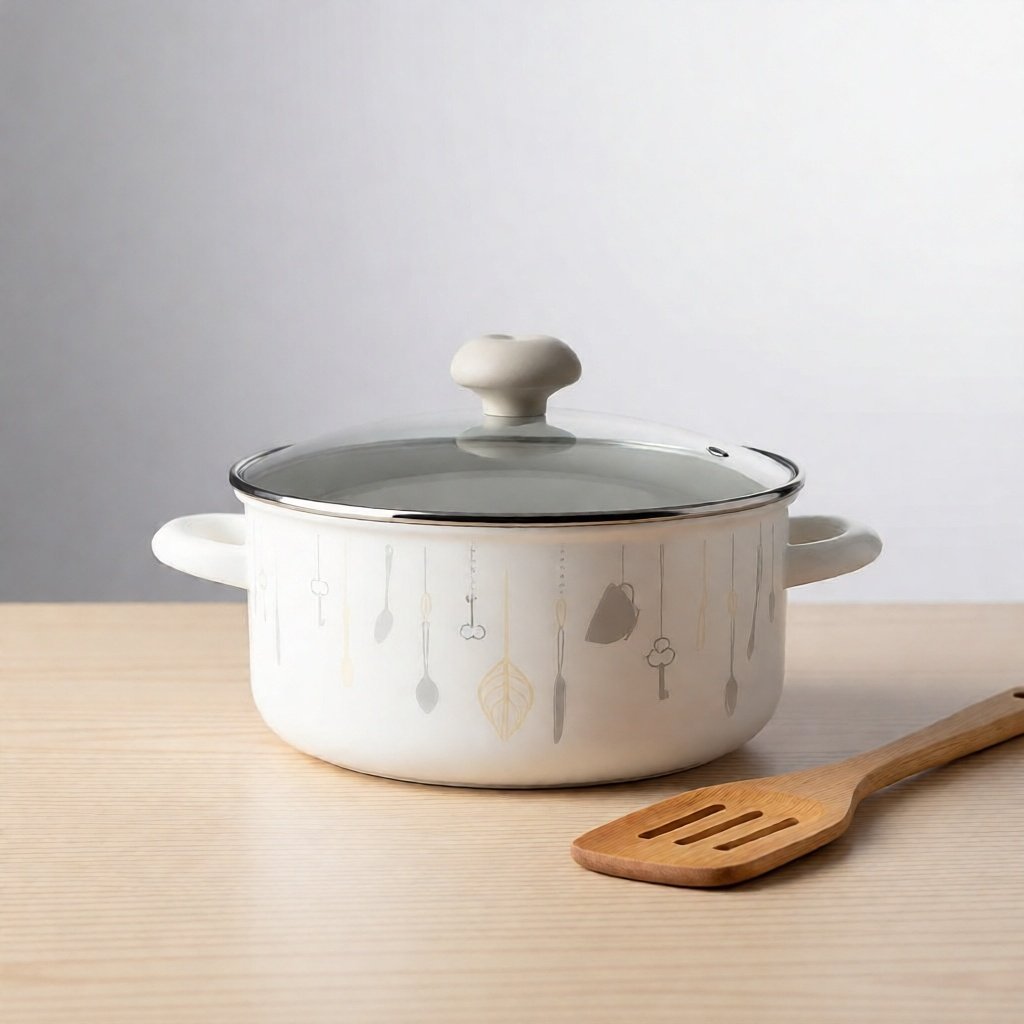 Panci Enamel / Dutch Oven CHEFINA Diameter 20 cm volume 2100 ml