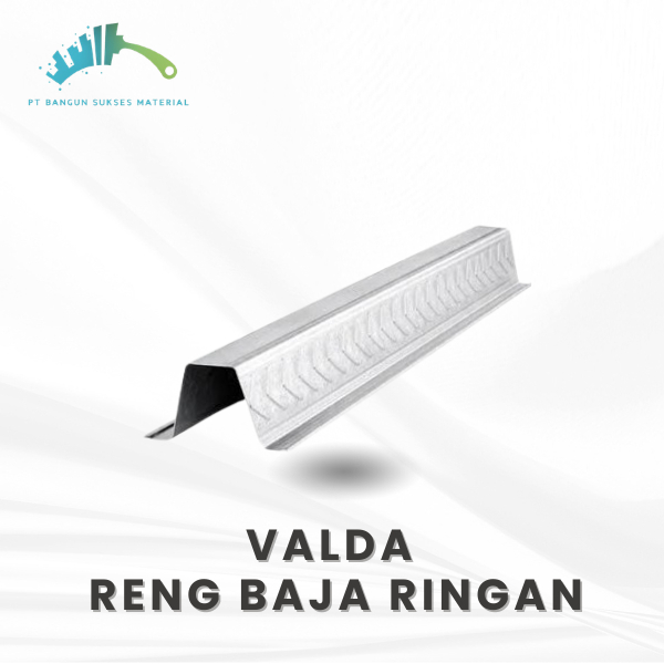 RENG BAJA RINGAN VALDA TEBAL 0.40MM–0.45MM – PROFIL RENG ATAP UNTUK TUMPUAN GENTENG METAL, SPANDEK &
