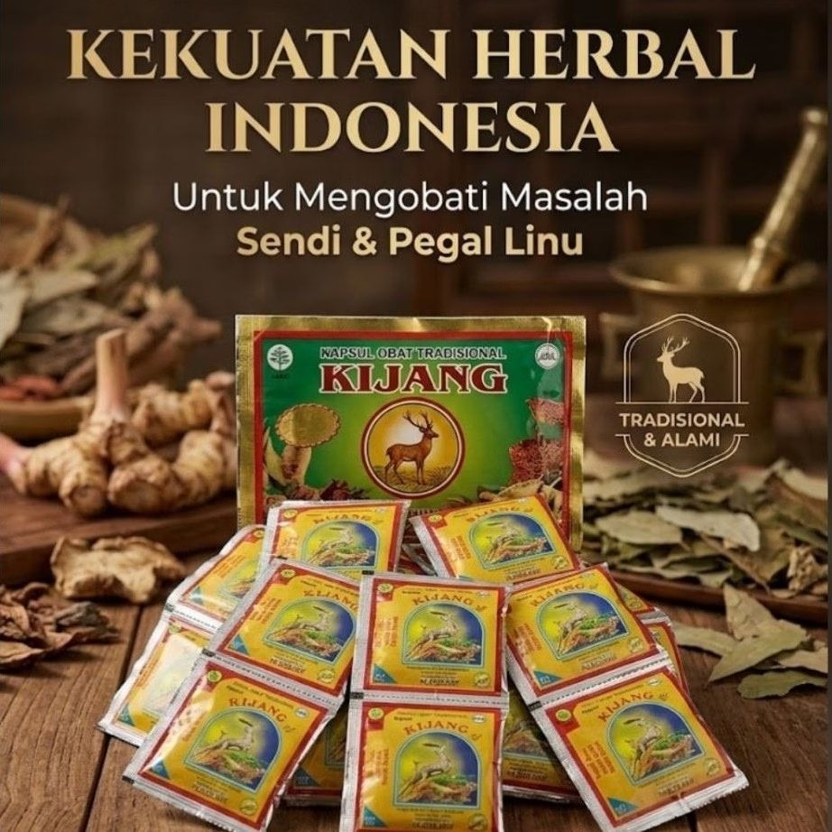 Kapsul Herbal Jamu Kijang Asam Urat Pegal Linu
