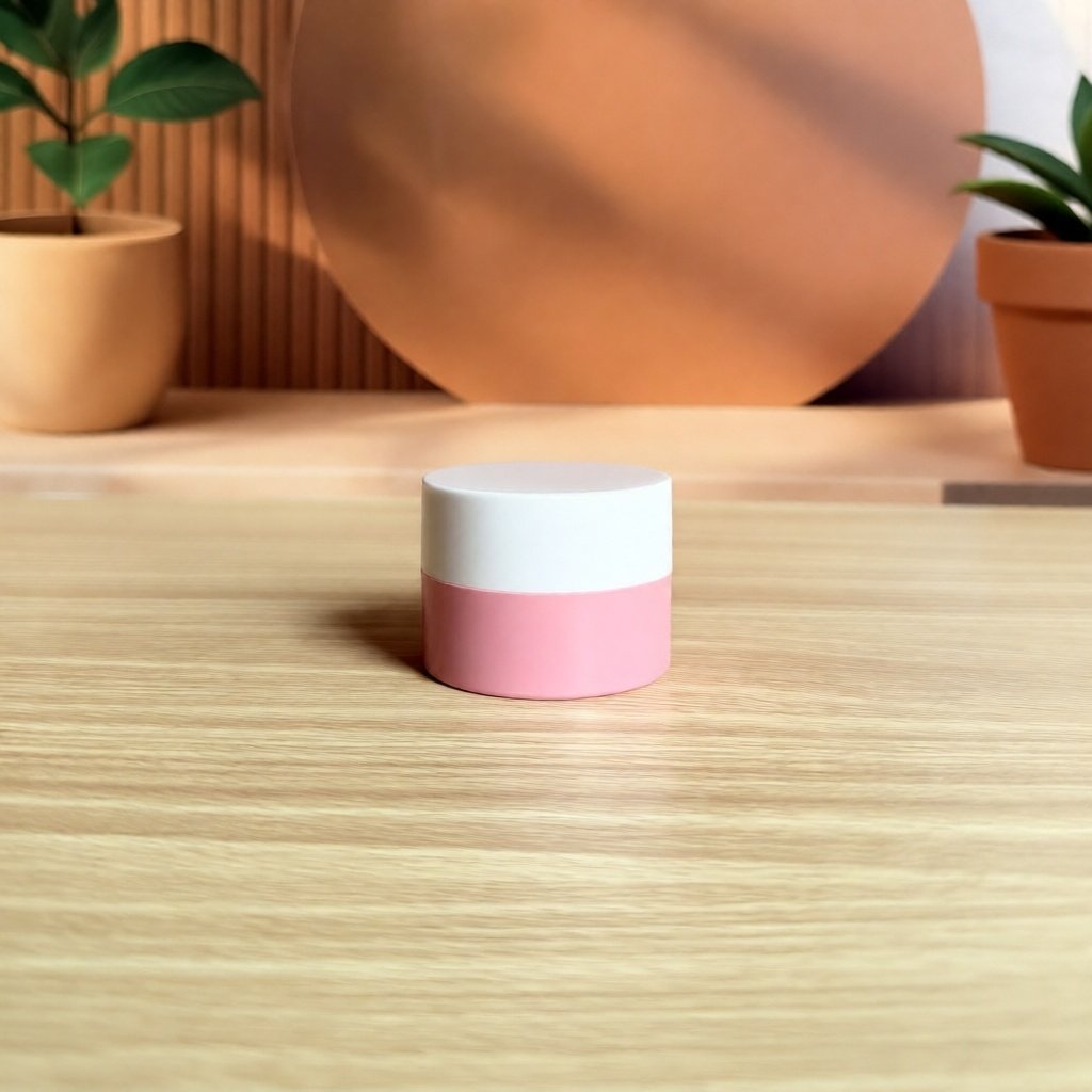 Pot Cream 10 gram / Pot PS10 gram Putih Pink / Kemasan Cream 10 gram