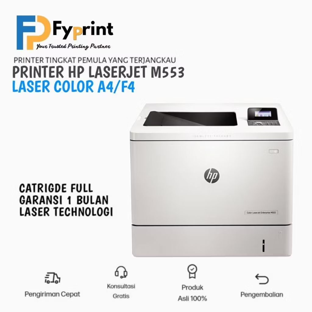 Pinter hp laserjet M553 printer second berkualitas printer lelangan kantor murah