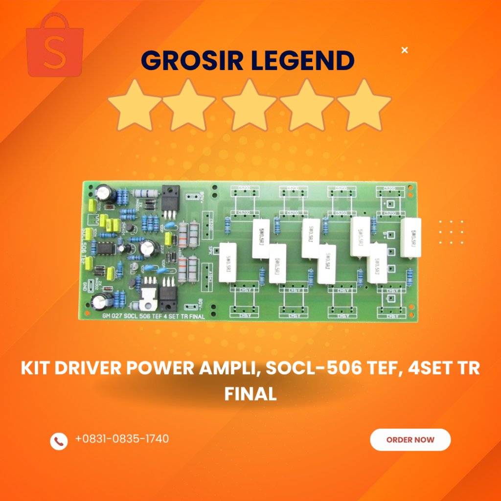 Kit Driver Power ampli SOCL 506 Tef 4set Tr Final