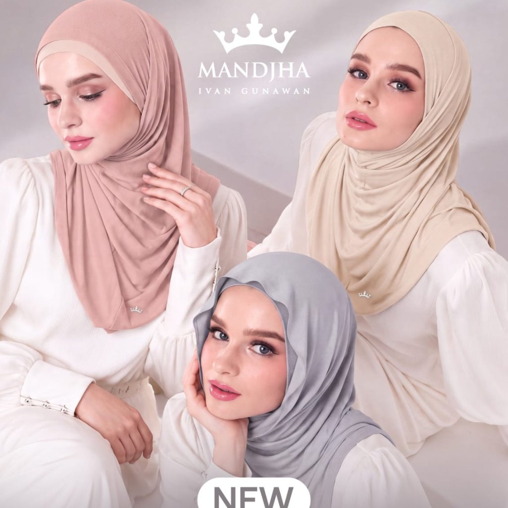 MANDJHA Bergo Hijab Instant By IVAN GUNAWAN - Daily Hijab Sport - Hijab Bergo Antem ORIGINAL MANDJHA