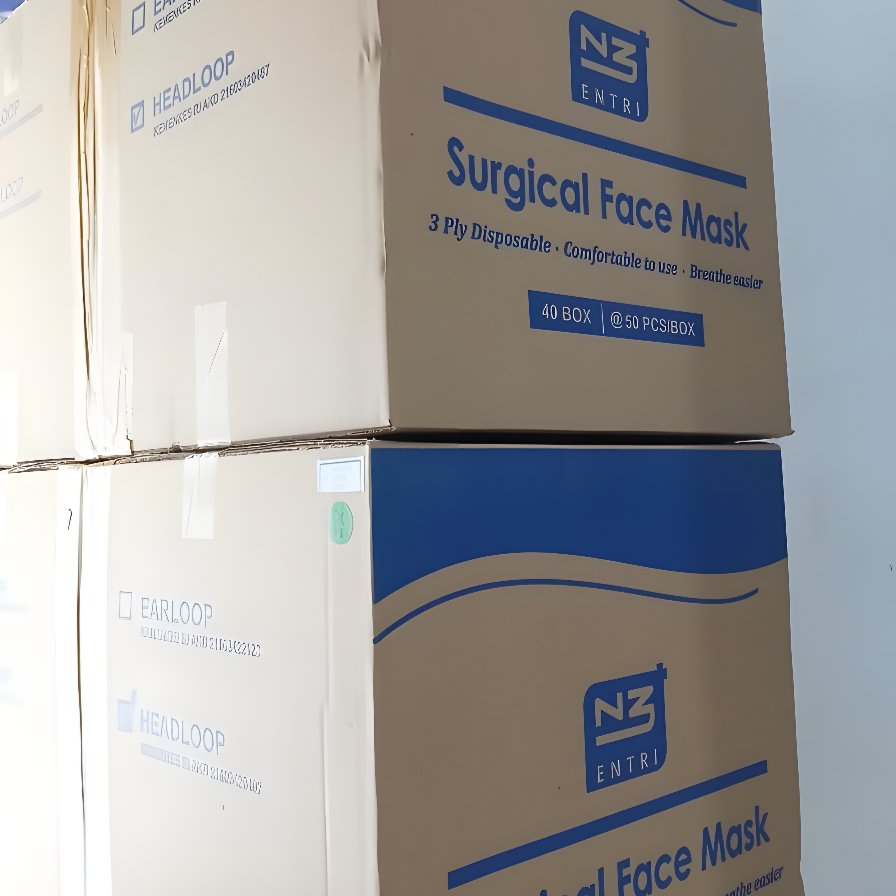 Masker Hijab / Masker Headloop N3 (PerKarton = 40box)