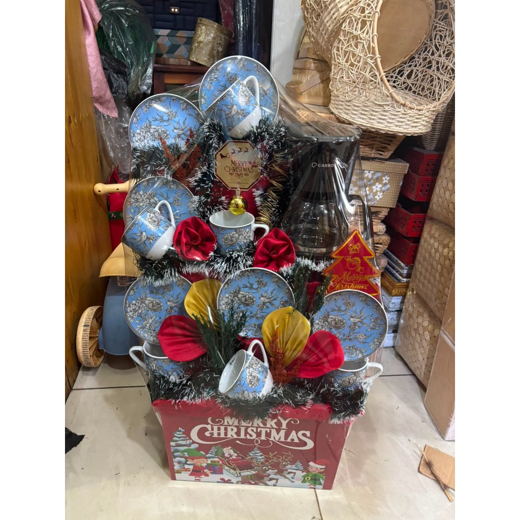 Parcel Tea Set Natal 2026 / Parcel Cangkir / Parcel Piring Tatakan / Parcel Natal / Hampers Natal / 