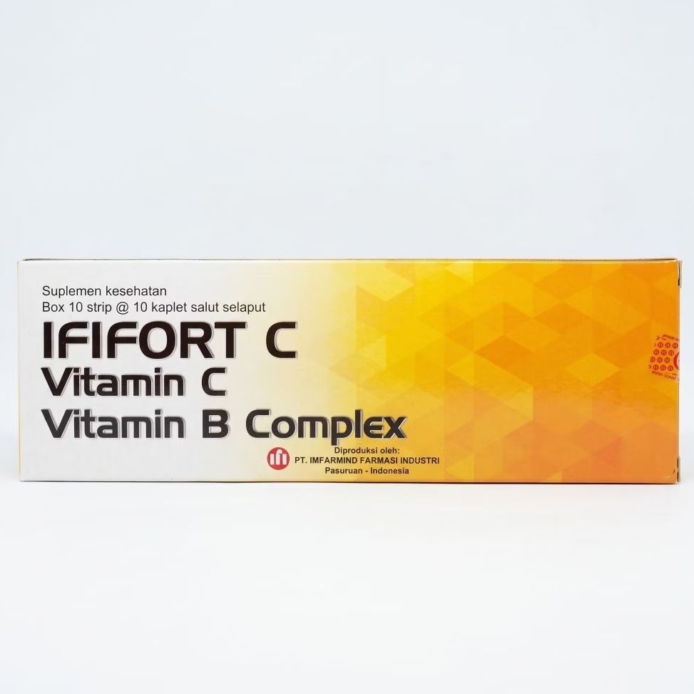 IFIFORT C (10 Strip @ 10 Kaplet Salut Selaput /Dus) - Vitamin C + Vitamin B Complex