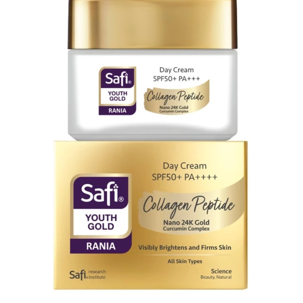 SAFI Youth Gold Rania Day Cream SPF50+ PA++++ 45g | Youthful Skincare | Anti-Aging | Protect from UV