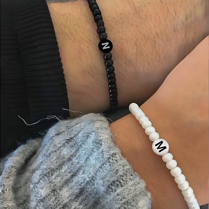 Gelang Couple Inisial Huruf