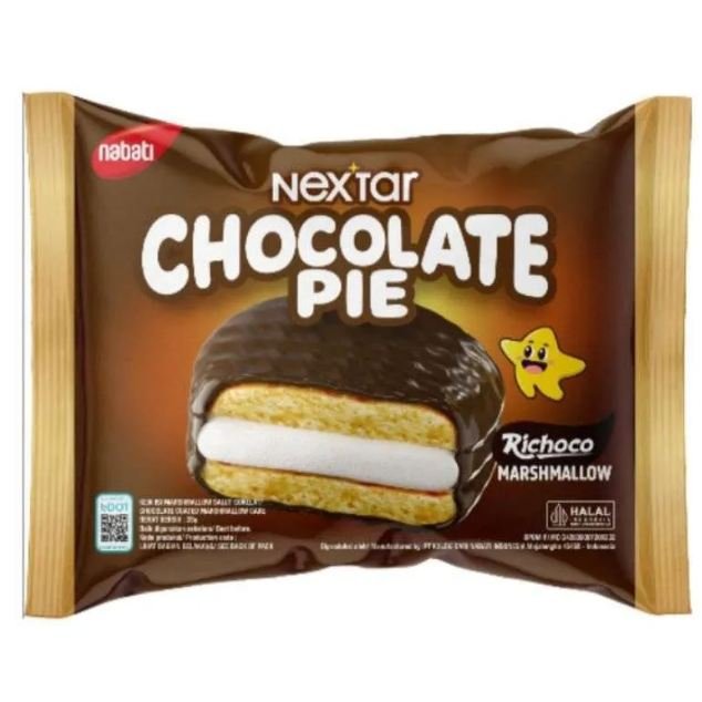 Nabati Nextar Chocolate Pie Richoco Marshmallow / nabati nextar marshmallow pie /  nabati chocopie i