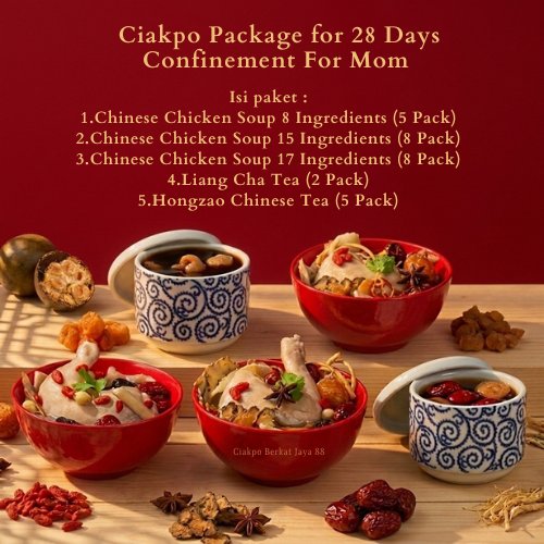 Ciakpo Package for 28 Days Confinement For Mom Paket Ciakpo Melahirkan