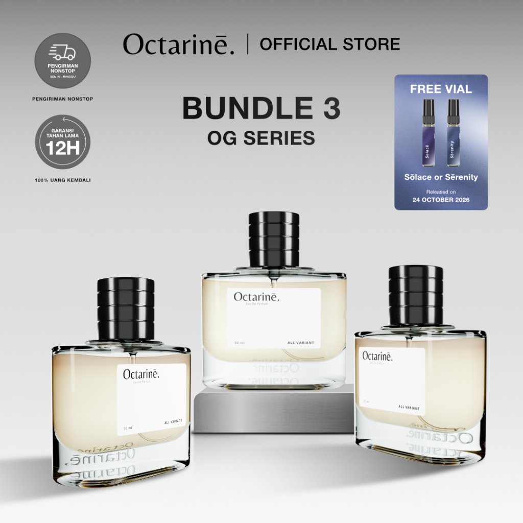 Octarine - Bundling 3 Botol Parfum 50ml Free Vial 5ml