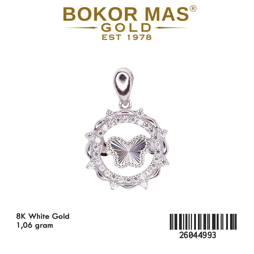 Liontin Model Permata Kupu Emas 375 8K 26044993 - BokorMas Gold
